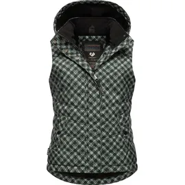 Ragwear Steppweste »Steppweste Hesty Print grün