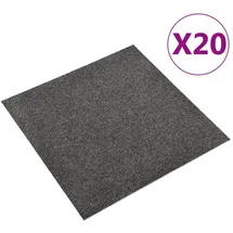 vidaXL Teppichfliesen 20 Stk. 5 m2 50x50 cm Anthrazit