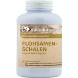 manako Flohsamenschalen vegetarische Kapseln, 300 Stück, Dose a 180 g