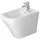 Duravit DuraStyle Stand-Bidet 37x57,5cm, m HL, ÜL, Hahnlochbank, Weiß