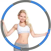 WANAP Hula-Hoop-Reifen Fitness Reifen erwachsene hullahub Reifen zum abnehmen, 1 KG blau|grau