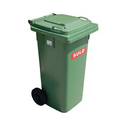SULO 120 Liter Grüne Tonne Müllbehälter Mülltonne Abfalltonne | Grün | Für alle