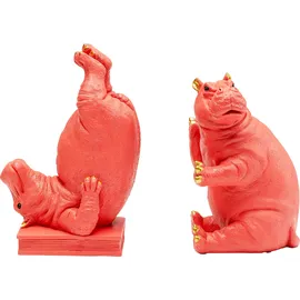 Kare Buchstütze Hippo Pink 2 St.
