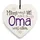 SIKORA Geschenk Herz aus weißem Steingut mit liebevollen Botschaften für jeden Anlass, Farbe/Modell:PH08 - für Oma - Oma weiß Alles