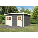 Karibu Gartenhaus 4,24 x 2,74 m Terragrau