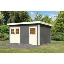 Karibu Gartenhaus 4,24 x 2,74 m Terragrau