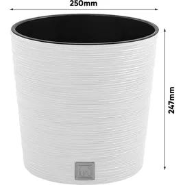 Prosperplast FURU ROUND Ø 30 x 29,4 cm Weiß
