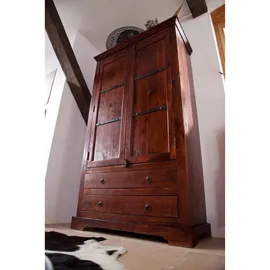 Massivmoebel24 Schrank #419 Akazie nougat lackiert