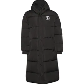 Karl Kani Wintermantel KARL KANI "Karl Kani Damen KW233-030-2 KK Og Hooded Long Puffer Coat", Damen, Gr. XS, schwarz, 100% Polyester (Recycelt), Mäntel Wintermantel