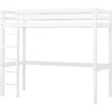 Hoppekids Hochbett ECO Dream 90 x 200 cm Kiefer massiv weiß
