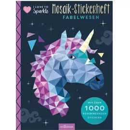 arsEdition I Love to Sparkle - Mosaik-Stickerheft Fabelwesen