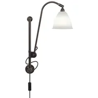 GUBI BL5 Wandleuchte, schwarz/porzellan