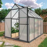 Floraworld Grow III Alu Grün Blankglas 4 mm 4,4 m2