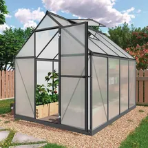 Floraworld Grow III Alu Grün Blankglas 4 mm 4,4 m2
