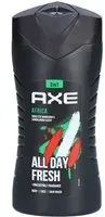 Axe Gel douche 3 en 1 Africa Shampooing 250 ml