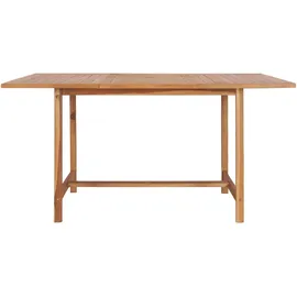 vidaXL Gartentisch 150 x 150 x 76 cm Braun