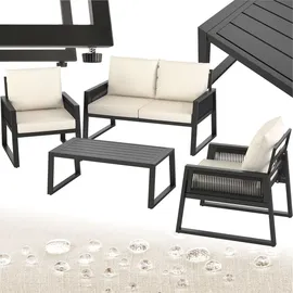 Tectake Captive Loungeset dunkelgrau