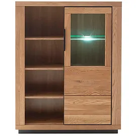 MCA living Greno Kombi-Highboard 112 x 142 x 40 cm Beige / Braun