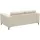 flexlux Couch Kaltschaum 2-Sitzer Weiß