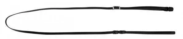 KERBL Leder Hundeleinen GoLeyGo Vegas, mit Adapter, Schwarz, 20mm x 105-165cm,M,max.60kg