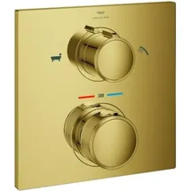 Grohe Allure Thermostat-Wannenbatterie, 3-Wege Umstellung, Unterputzmontage, 19446GL2, Farbe: cool sunrise