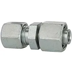 Reduzierung, Rohr-Außen-Ø Muffen 18/8mm, Stahl verzinkt