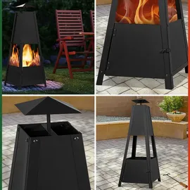 Gardebruk Feuerschale Feuerstelle Ø 102 cm Schwarz