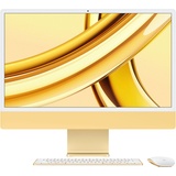 Apple iMac Z19G 59,62cm 23,5Zoll Apple M3 8C CPU/10C GPU/16C N.E. 16GB 1TB SSD Gbit Eth. MM NumKey TID DE - Gelb (Z19G-Z19GD/A-ARTO)