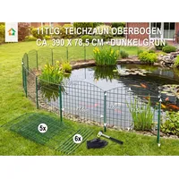 prestige home living outdoor Teichzaun Oberbogen 78 x 79 cm Grün/Metall