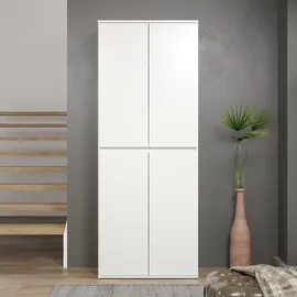 trendteam Nevada Mehrzweckschrank 74 x 191 x 34 cm Weiß