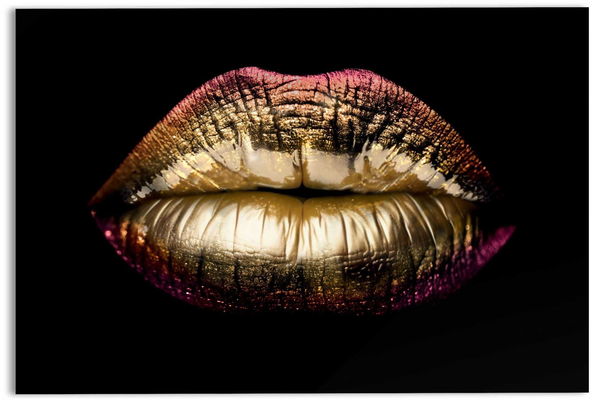 Glasbild PERFEKT LIPS - bunt