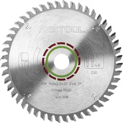 FESTOOL FESTOOL Spezial Sägeblatt für Laminat Trapez/Flachzahn (TF) positiv/negativ - 48