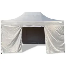GRASEKAMP Faltpavillon Modena 3 x 4,5 m inkl. Seitenteile Grau