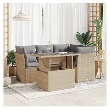 vidaXL Garten-Lounge-Set 5-tlg. beige