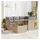 vidaXL Garten-Lounge-Set 5-tlg. beige