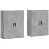 vidaXL Wandschränke 2 Stk. Betongrau 69,5x34x90 cm