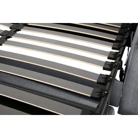 Home Affaire Schlafsofa »Roma Matratzenhöhe 14 cm« Dauerschlaffunktion, mit Unterfederung, Lattenrost, Matratze grau