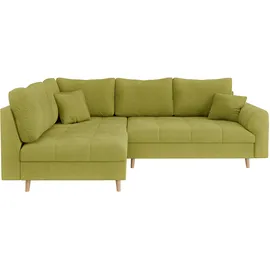 Home Affaire Eckcouch Polyester 3-Sitzer Grün