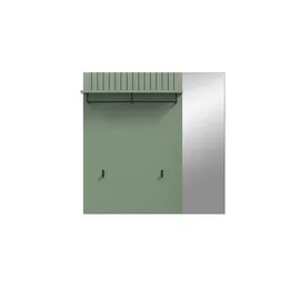 Möbel Boss Garderobenpaneel Station 106 x 106 x 27 cm Grün