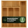 Blumtal Besteckkasten Einlagen, aus Bambus (mit 4 oder 5 Fächern als Organizer für Besteck und Haushaltsartikel), leicht abwischbar, passend für IKEA Maximera 27 cm x 30 cm x 5 cm