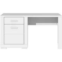 Forte Snow Schreibtisch mit 1 Tür und 1 Schublade,
