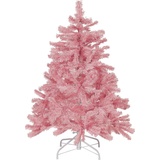 Beliani Künstlicher Weihnachtsbaum 120 cm rosa Farnham