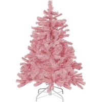 Beliani Künstlicher Weihnachtsbaum 120 cm rosa Farnham