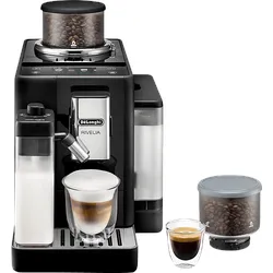DELONGHI Rivelia EXAM440.55.B - 13 Kaffeespezialitäten, austauschbare Bohnenbehälter, KI-Kaffeeroutine, 4 Benutzerprofile, Kaffeevollautomat Schwarz
