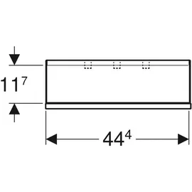 Geberit Smyle Square 45x14,8x14,3cm, weiß hochglanz