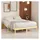 vidaXL Massivholzbett 200 x 200 cm Braun