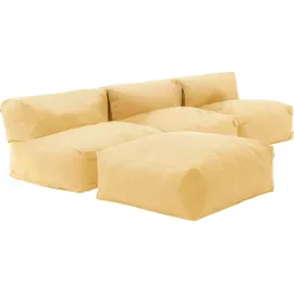 Oviala Mixi Modulares Ecksofa 3-Sitzer hellgelb