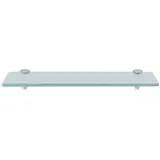 Einfeben Glas Wandregal Mattglas, Glasregal mit 8mm ESG Sicherheitsglas und Halterung, perfekt geeignet als Duschregal/Badablage/Glasablage für Bad, Küchen,Balkon, Verschiedene Größen (30x10x0.8 cm)