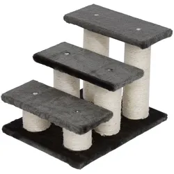 PawHut Tiertreppe Treppe aus Spanplatten , mit Plüsch bezogen