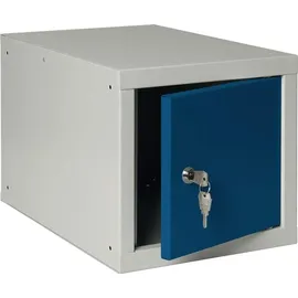 Nordwest Handel AG Schließfachschrank Stahl H450xB450xT450mm lichtgrau/enzianblau 1 Abt.